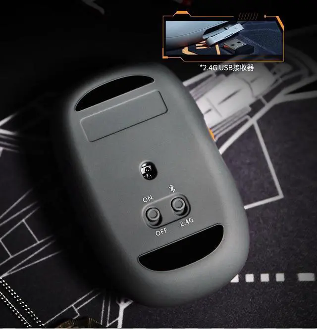 Alt view image 4 of 7 - LOFREE Shantung Ship DOT Dot Bluetooth Backlit Mechanical Mouse - Compatible with Windows 8/10/11 and macOS - 6 Buttons, 4000 DPI, RGB Lighting, Rechargeable, Silent Click for PC, Laptop, Gaming