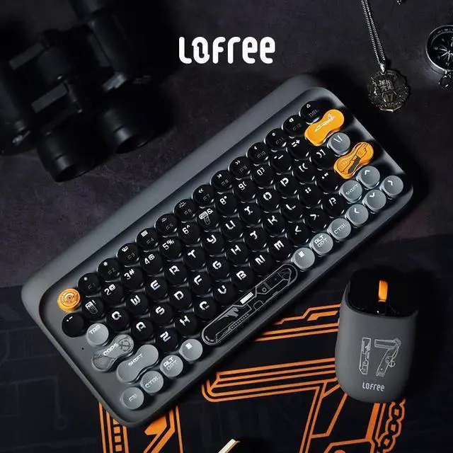 Alt view image 7 of 7 - LOFREE Shantung Ship DOT Dot Bluetooth Backlit Mechanical Mouse - Compatible with Windows 8/10/11 and macOS - 6 Buttons, 4000 DPI, RGB Lighting, Rechargeable, Silent Click for PC, Laptop, Gaming