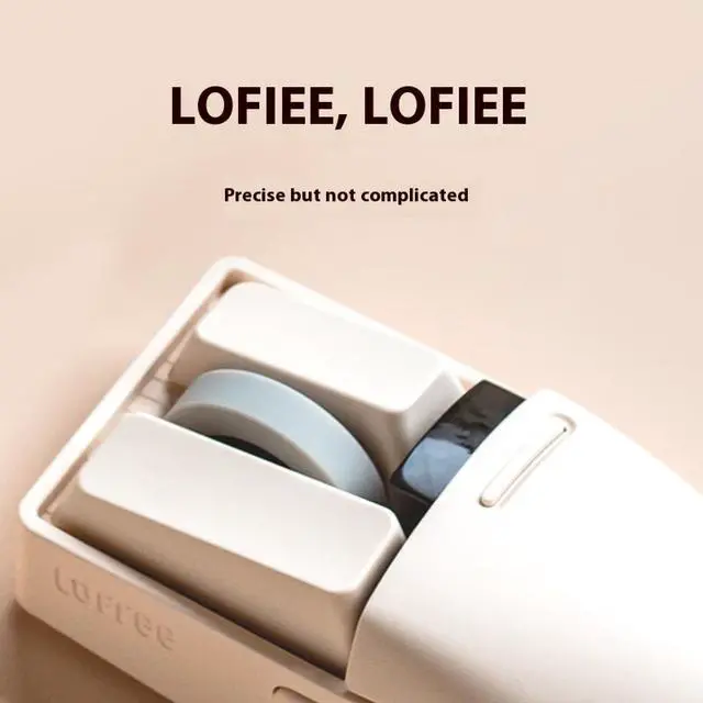 Alt view image 7 of 7 - LOFREE small warped mouse wired / wireless bluetooth three-mode mouse wireless mouse OLED display DPI home office portable mouse retro gray [ can be replaced back shell]