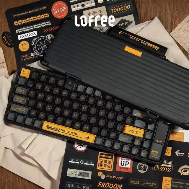 Alt view image 2 of 7 - LOFREE Xiaolang 84-Key Bluetooth Mechanical Keyboard - Dual-Mode Wireless/Type-C, GATERON Brown Switches, Multi-System Compatible, Full N-Key Rollover, ABS Keycaps for Office & Gaming/Green
