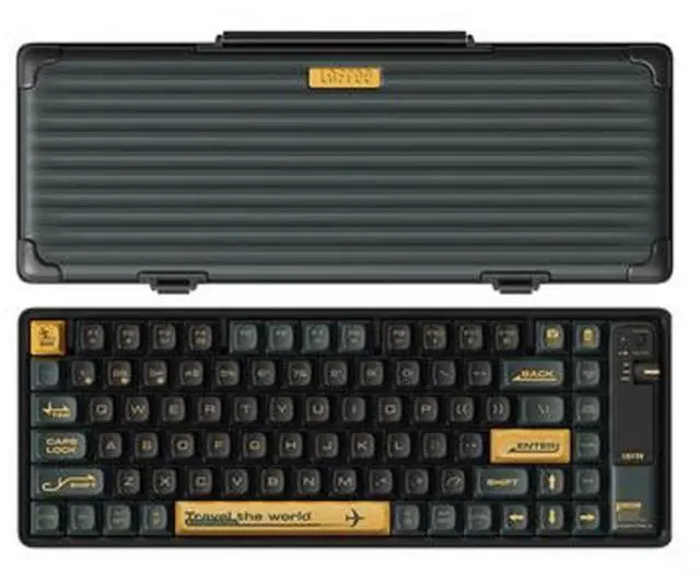 Main image of LOFREE Xiaolang 84-Key Bluetooth Mechanical Keyboard - Dual-Mode Wireless/Type-C, GATERON Brown Switches, Multi-System Compatible, Full N-Key Rollover, ABS Keycaps for Office & Gaming/Green