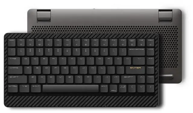 Main image of LOFREE EDGE84 OE920 Ultra-Thin Wireless Mechanical Keyboard: Carbon Fiber & Magnesium Alloy Build, 84-Key Compact Layout, Bluetooth 5.0/USB-C Dual Mode, Portable for Mac/Windows Laptop - Matte Black