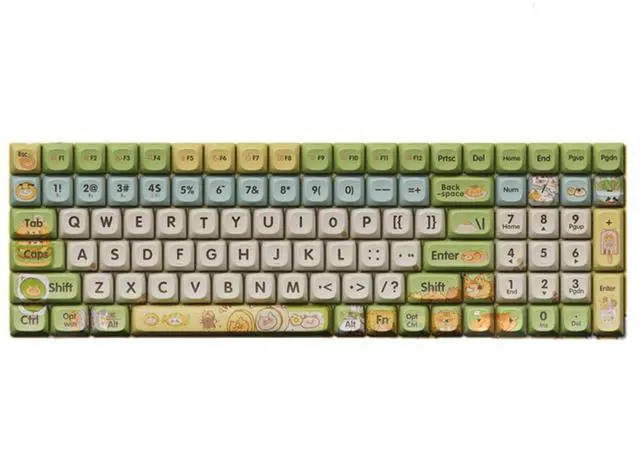 Main image of LOFREE Keycap Adaptor Small Warp 100 Key Wireless Mechanical Keyboard - Multi-themed design, oil-resistant PBT material, retro/vintage/modern style, compatible with Cherry MX Switch DIY