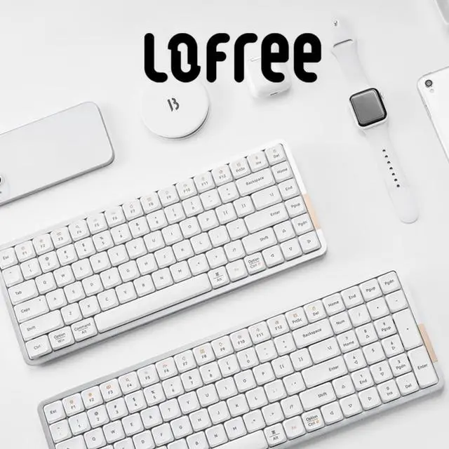 Alt view image 6 of 7 - LOFREE Xiaoshun 100 & OE919 100-Key Minimalist Compact Mechanical Keyboard - Gasket-Mounted POM Low Profile Switches, Full Aluminum Frame, PBT Keycaps, RGB Backlight, Dual-Mode for Windows/Mac