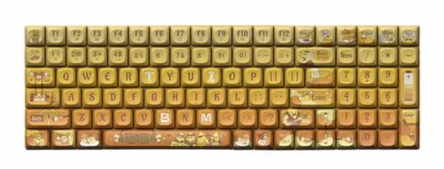 Main image of LOFREE Keycap Adaptor Small Warp 100 Key Wireless Mechanical Keyboard - Multi-themed design, oil-resistant PBT material, retro/vintage/modern style, compatible with Cherry MX Switch DIY