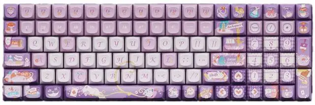 Main image of LOFREE Keycap Adaptor Small Warp 100 Key Wireless Mechanical Keyboard - Multi-themed design, oil-resistant PBT material, retro/vintage/modern style, compatible with Cherry MX Switch DIY