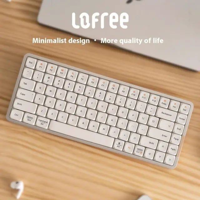 Alt view image 3 of 7 - LOFREE OE915 XiaoShun 84-Key Minimalist Compact Mechanical Keyboard - Gasket Mount POM Flat Switches for Windows/Mac, All Aluminum Frame, PBT Keycaps, RGB Backlighting, Dual-Mode Connection Function