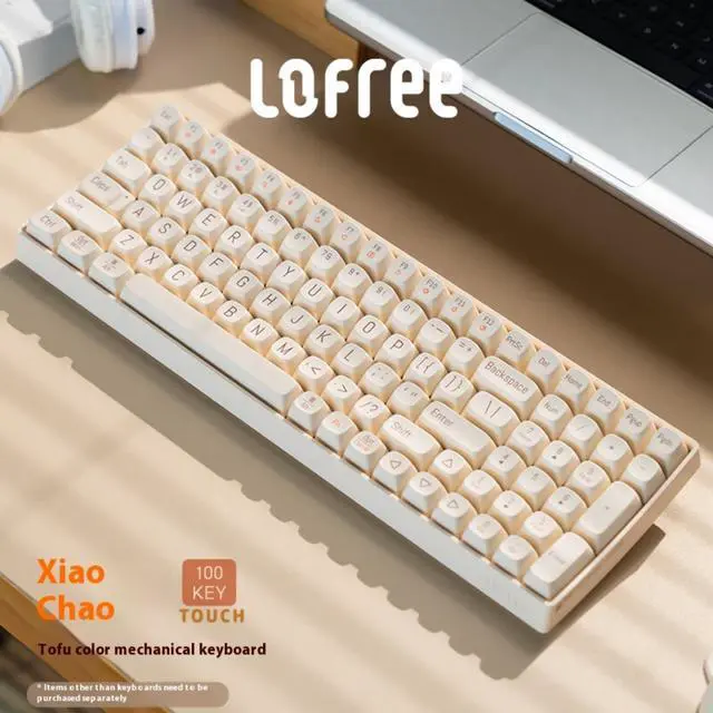 Alt view image 3 of 7 - LOFREE Small Warp 3 Mode Wireless Mechanical Keyboard - 2.4G/Bluetooth 5.0/Wired, Hot Swap Switches, PBT Retro Keycaps, Multi-System Compatible (Windows/Mac/iOS/Android), 68 Key