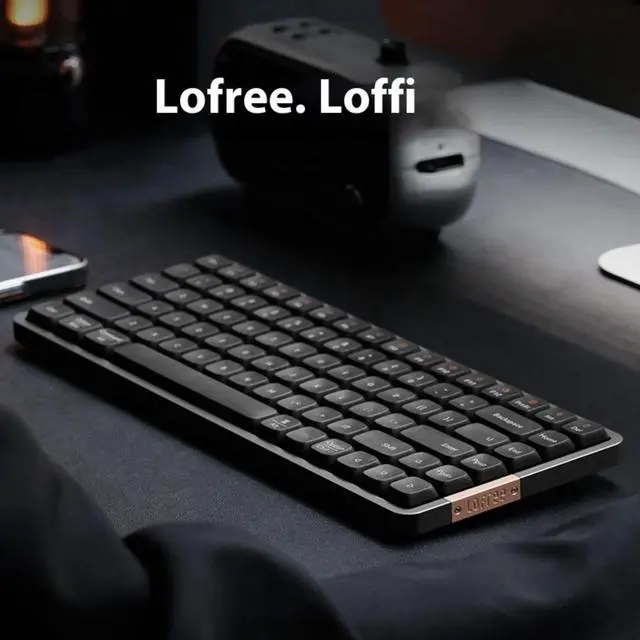 Alt view image 4 of 6 - LOFREE OE915 XiaoShun 84-Key Minimalist Compact Mechanical Keyboard - Gasket Mount POM Flat Switches for Windows/Mac, All Aluminum Frame, PBT Keycaps, RGB Backlighting, Dual-Mode Connection