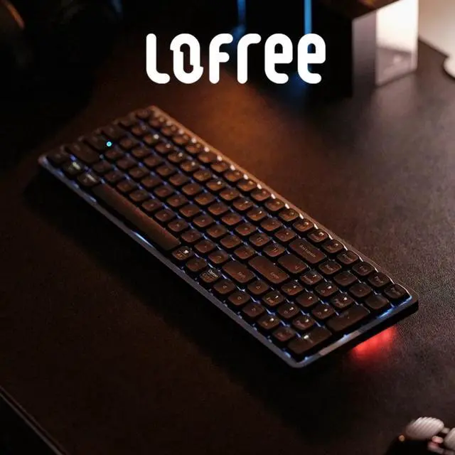 Alt view image 3 of 6 - LOFREE OE915 XiaoShun 84-Key Minimalist Compact Mechanical Keyboard - Gasket Mount POM Flat Switches for Windows/Mac, All Aluminum Frame, PBT Keycaps, RGB Backlighting, Dual-Mode Connection