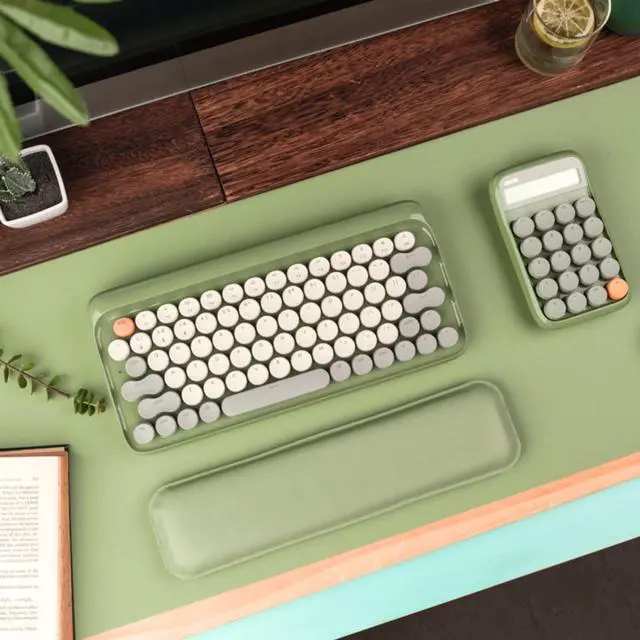 Alt view image 3 of 7 - LOFREE Banxia 5-Piece Wireless Keyboard & Mouse Set - DOT Dot Maus Potato Chip Mouse, DIGIT Candy Keycap Keyboard, Palmer Wrist Rest, Reversible Mat, Multi-System Compatible