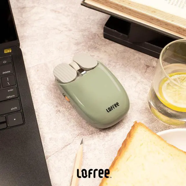 Alt view image 7 of 7 - LOFREE Banxia 5-Piece Wireless Keyboard & Mouse Set - DOT Dot Maus Potato Chip Mouse, DIGIT Candy Keycap Keyboard, Palmer Wrist Rest, Reversible Mat, Multi-System Compatible