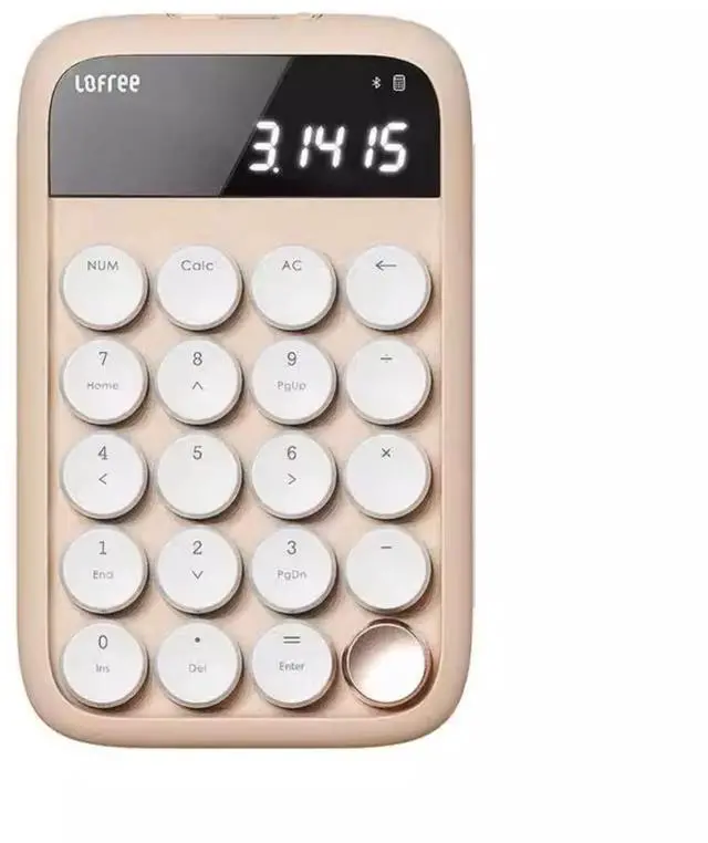Main image of LOFREE Sugar Bean Bluetooth Numeric Keyboard - Retro Stylish 20-Key Mechanical Calculator, Dual Mode (Bluetooth 5.0/Micro USB), Multi-System Compatible (Windows/Mac/iOS/Android)