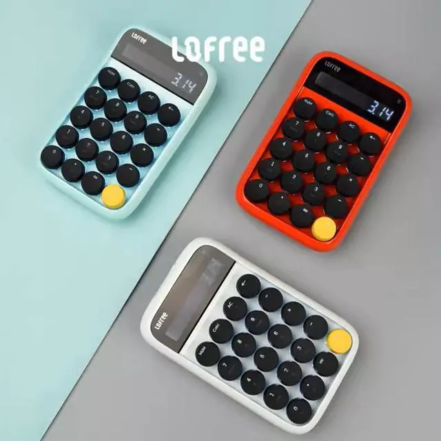 Alt view image 5 of 7 - LOFREE Sugar Bean Bluetooth Numeric Keyboard - Retro Stylish 20-Key Mechanical Calculator, Dual Mode (Bluetooth 5.0/Micro USB), Multi-System Compatible (Windows/Mac/iOS/Android)