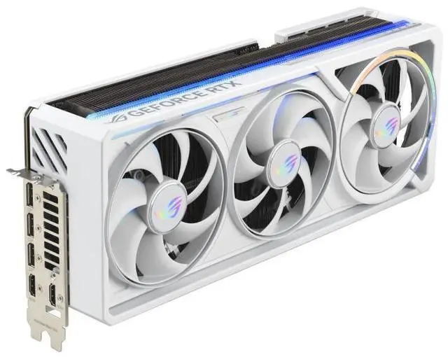 Alt view image 2 of 7 - ASUS ROG Astral white GeForce RTX 5080 16GB GDDR7 OC Edition ROG-ASTRAL-RTX5080-O16G-WHITE PCI-Express 5.0 DLSS 4.0 Graphics Card