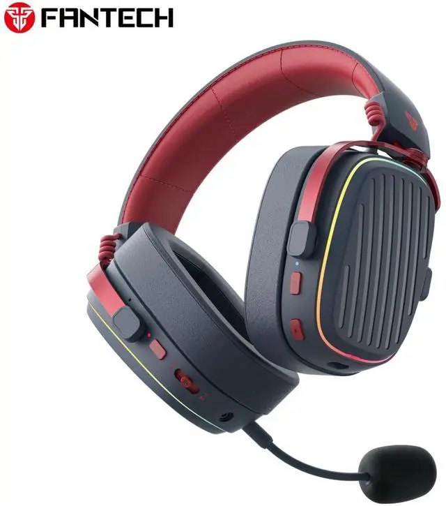 Alt view image 2 of 7 - FANTECH HARMONY PRO WHG02P Premium Multi-Platform Wireless Headset,90 Hours Playback Time,TRI-Mode Connectivity,7.1 Surround Sound,Personalization+,RGB Lighting,Multi-Device Connection,Blue