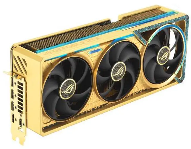 Alt view image 3 of 7 - ASUS ROG Astral GeForce RTX 5080 16GB GDDR7 DHAHAB-CORE OC Edition ROG-ASTRAL-RTX5080-O16G-DHAHAB-CORE PCI-Express 5.0 DLSS 4.0 Graphics Card
