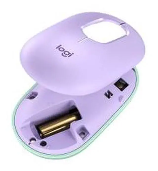 Alt view image 7 of 7 - Logitech POP Keys Retro Mechanical Keyboard & Mouse (Dreamy Purple) - Wireless Combo with Changeable Emoji Caps, 36-Month Battery