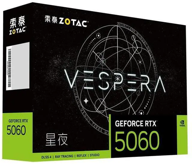 Alt view image 5 of 6 - ZOTAC GAMING GeForce RTX5060 8G NEBULAE OC HA graphics card,  DLSS 4 8GB GDDR7 128-bit 28 Gbps PCIE 5.0 Gaming Graphics Card