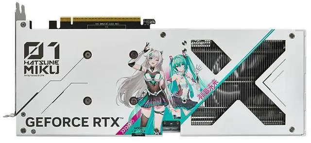 Alt view image 4 of 5 - ASUS TX Gaming GeForce RTX 5060 Ti  HATSUNE MIKU Edition Gaming Graphics Card (PCIe 5.0, 8GB GDDR7, DLSS 4, HDMI 2.1b, DisplayPort 2.1b, AI performance 758TOPs) TX-RTX5060 Ti-8G-GAMING-HATSUNE MIKU