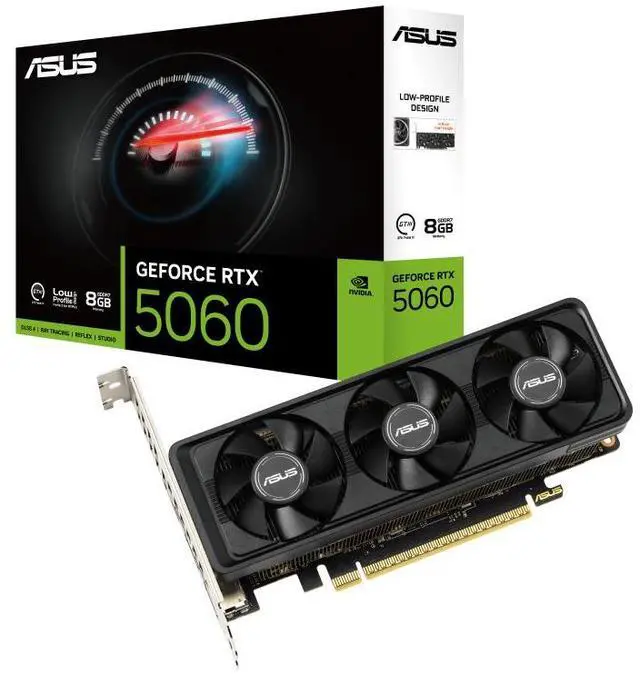 Alt view image 7 of 7 - ASUS GeForce RTX 5060 LP BRK 8GB GDDR7 OC Edition, PCI Express 5.0 x8 ATX Graphics Card RTX5060-8G-LP-BRK