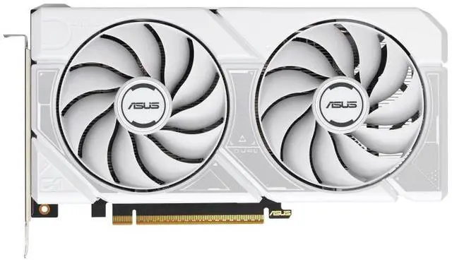 Main image of ASUS Dual GeForce RTX 5060 White  8GB GDDR7, PCI Express 5.0 x8 ATX Graphics Card DUAL-RTX5060-8G- WHITE