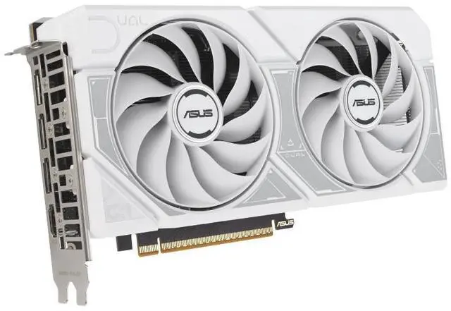 Alt view image 3 of 7 - ASUS Dual GeForce RTX 5060 White  8GB GDDR7, PCI Express 5.0 x8 ATX Graphics Card DUAL-RTX5060-8G- WHITE