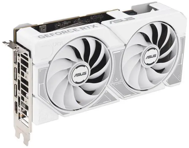 Alt view image 2 of 7 - ASUS Dual GeForce RTX 5060 White  8GB GDDR7, PCI Express 5.0 x8 ATX Graphics Card DUAL-RTX5060-8G- WHITE