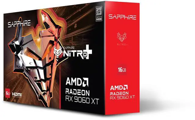 Alt view image 6 of 7 - SAPPHIRE NITRO+ Radeon RX 9060 XT 16GB GDDR6 PCI Express 5.0 x16 ATX Graphics Card