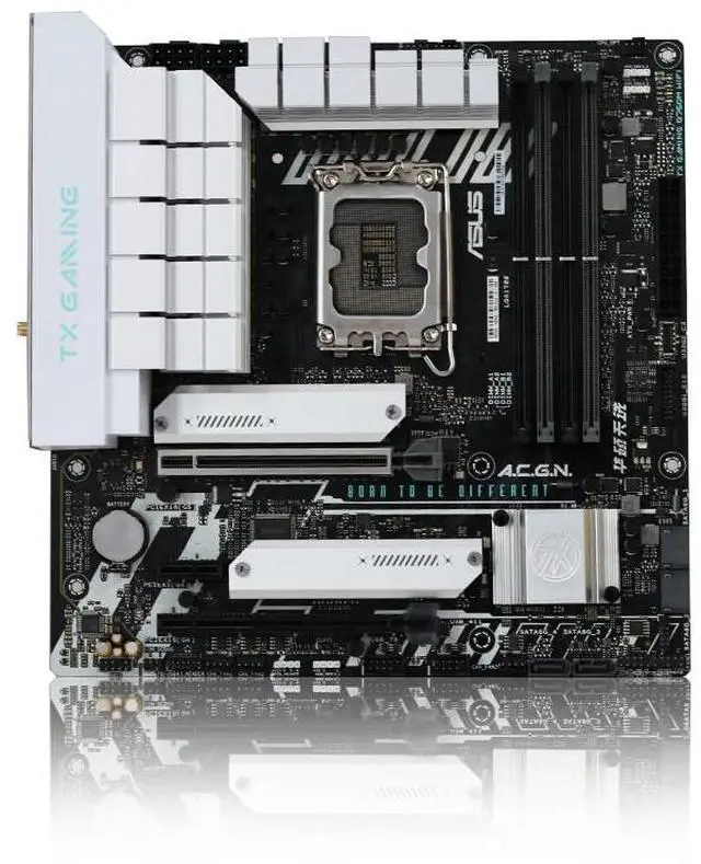 Alt view image 2 of 7 - ASUS TX GAMING B760M WIFI Motherboard, LGA 1700 DDR5 128GB Micro ATX Motherboard