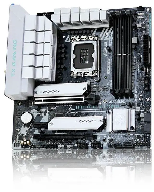 Alt view image 3 of 7 - ASUS TX GAMING B760M WIFI Motherboard, LGA 1700 DDR5 128GB Micro ATX Motherboard
