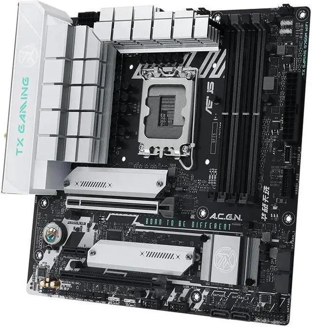 Alt view image 6 of 7 - ASUS TX GAMING B760M WIFI Motherboard, LGA 1700 DDR5 128GB Micro ATX Motherboard