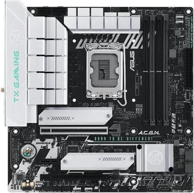 Alt view image 5 of 7 - ASUS TX GAMING B760M WIFI Motherboard, LGA 1700 DDR5 128GB Micro ATX Motherboard
