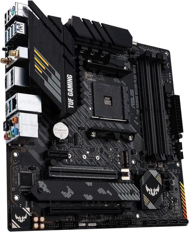 Alt view image 3 of 7 - ASUS TUF GAMING B550M-PLUS WIFI II Heavy Gunner Motherboard, 8+2-Phase Power Supply , PCIe 4.0. WiFi 6, Bi-directional AI Noise Cancellation , AURA SYNC Divine Light Sync