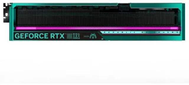 Alt view image 4 of 7 - ASUS ROG-ASTRAL MIKU-C GeForce RTX 5080 16GB GDDR7 OC Edition ROG-ASTRAL-RTX5080-O16G-MIKU-C PCI-Express 5.0 DLSS 4.0 Graphics Card