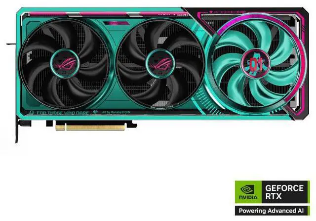 Alt view image 6 of 7 - ASUS ROG-ASTRAL MIKU-C GeForce RTX 5080 16GB GDDR7 OC Edition ROG-ASTRAL-RTX5080-O16G-MIKU-C PCI-Express 5.0 DLSS 4.0 Graphics Card