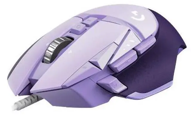 Alt view image 4 of 6 - Logitech (G) G502 HERO Wired Gaming Mouse, RGB with Weighted Macro Programming, 25600DPI, 11buttons, Laptop Big Hand Mouse, for Windows® 7 or later/macOS 10.11 or later/ChromeOS, purple