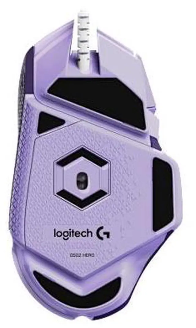 Alt view image 3 of 6 - Logitech (G) G502 HERO Wired Gaming Mouse, RGB with Weighted Macro Programming, 25600DPI, 11buttons, Laptop Big Hand Mouse, for Windows® 7 or later/macOS 10.11 or later/ChromeOS, purple
