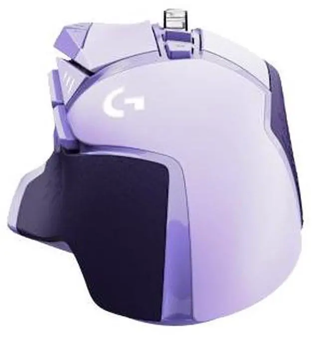 Alt view image 6 of 6 - Logitech (G) G502 HERO Wired Gaming Mouse, RGB with Weighted Macro Programming, 25600DPI, 11buttons, Laptop Big Hand Mouse, for Windows® 7 or later/macOS 10.11 or later/ChromeOS, purple