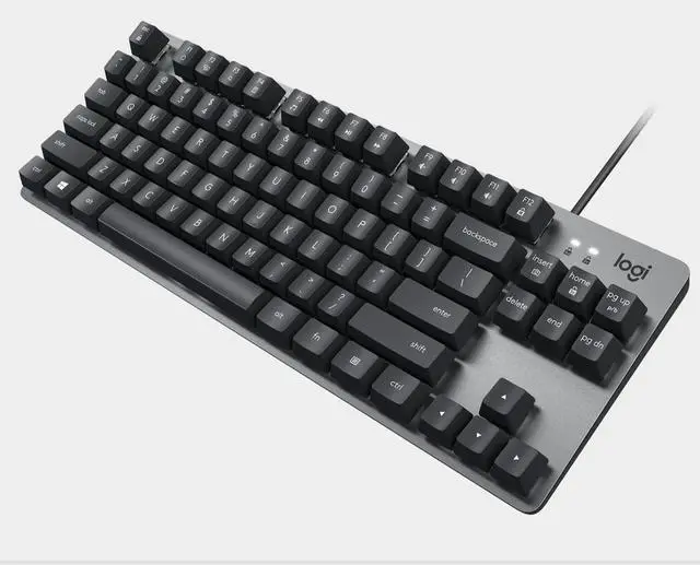 Main image of Logitech K835 TKL black MECHANICAL Wired Mechanical Gaming Keyboard, Curved Keycaps, 84-Key Compact Design, Aluminum, 12 Dual Function FN Pushbuttons, PC/Mac Compatible - Red Switch (Red lactile)