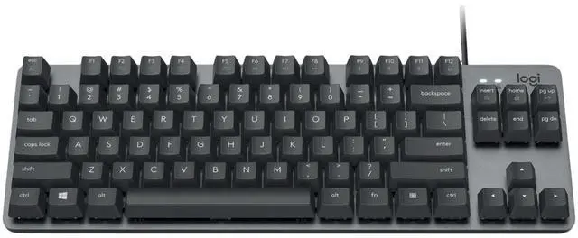 Alt view image 3 of 5 - Logitech K835 TKL MECHANICAL Wired Mechanical Gaming Keyboard, Curved Keycaps, 84-Key Compact Design, Aluminum, 12 Dual Function FN Pushbuttons, PC/Mac Compatible - Black - Red Shaft