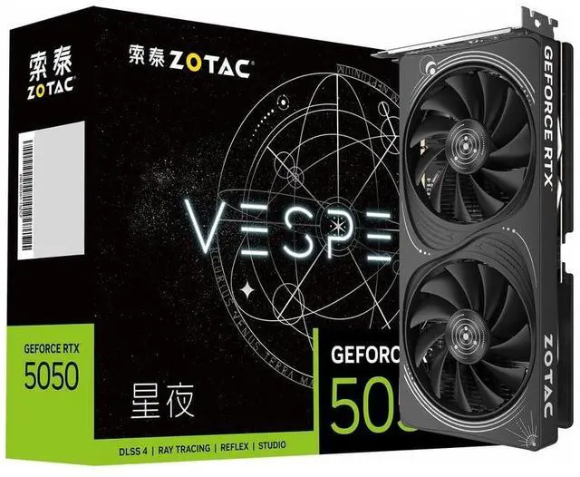 Alt view image 6 of 6 - ZOTAC VESPERA HA GeForce RTX 5050 8GB GDDR6 PCI Express 5.0 x8 ATX Graphics Card GeForce RTX5050 8G VESPERA HA