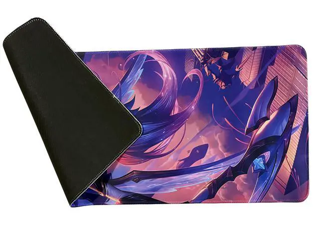 Alt view image 3 of 5 - Logitech League of Legends DESK MAT Large Fine Surface gaming Mouse Pad, 32*12*0.2 in, Long Thickened, Non-Slip Rubber Backing, Low Friction, 80cm*30cm*0.3cm,LOL Akali purple