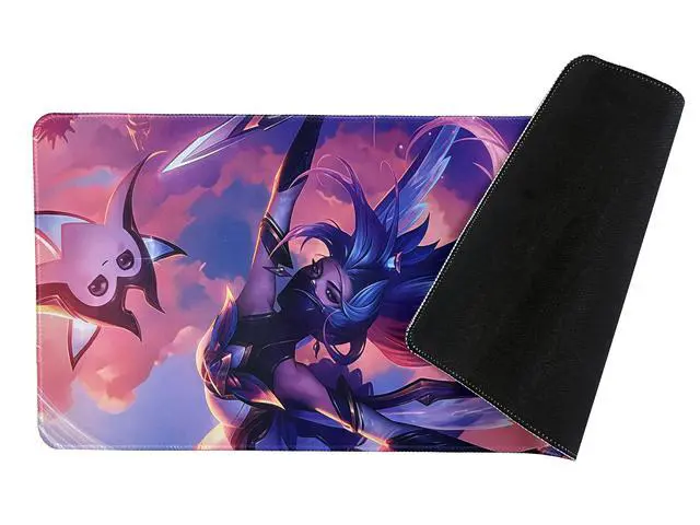 Alt view image 4 of 5 - Logitech League of Legends DESK MAT Large Fine Surface gaming Mouse Pad, 32*12*0.2 in, Long Thickened, Non-Slip Rubber Backing, Low Friction, 80cm*30cm*0.3cm,LOL Akali purple