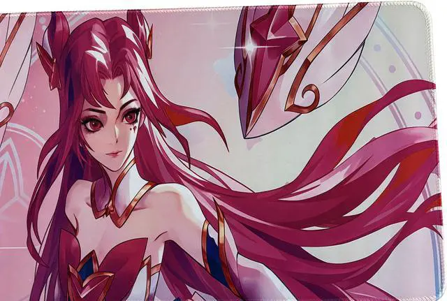 Alt view image 3 of 5 - Logitech League of Legends DESK MAT Large Fine Surface gaming Mouse Pad, 32*12*0.2 in, Long Thickened, Non-Slip Rubber Backing, Low Friction, 80cm*30cm*0.3cm,LOL Star Guardian Kaisa Pink