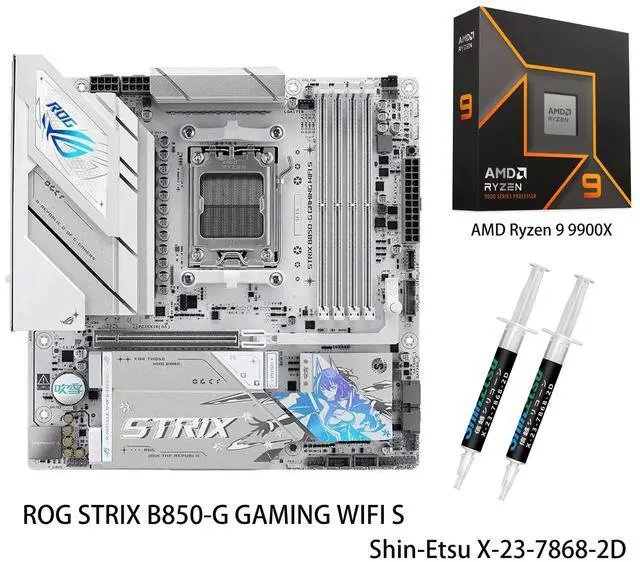 ASUS ROG Strix B850-G Gaming WiFi S Motherboard & AMD Ryzen 9