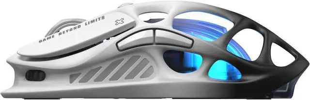 Alt view image 3 of 6 - GravaStar Mercury M1 Pro Gaming Mouse, Lightweight Magnesium Alloy, 26,000 DPI, PAW3395DM Sensor, 5 Programmable Buttons, Support Wired/2.4GHz/BT, Up to 200 Hours Battery Life, Gradient Black