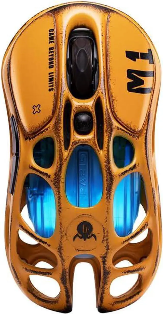 Main image of GravaStar Mercury M1 Pro Gaming Mouse, Lightweight Magnesium Alloy, 26,000 DPI, PAW3395DM Sensor, 5 Programmable Buttons, Support Wired/2.4GHz/BT, Up to 200 Hours Battery Life , Battle-Yellow