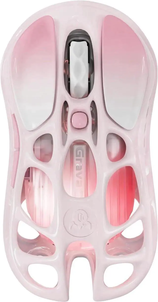Main image of GravaStar Mercury M1 Pro Wireless Gaming Mouse, Lightweight Magnesium Alloy, 26,000 DPI, PAW3395DM Sensor, 5 Programmable Buttons, Support Wired/2.4GHz/BT, Up to 200 Hours Battery Life , Gradient Pink