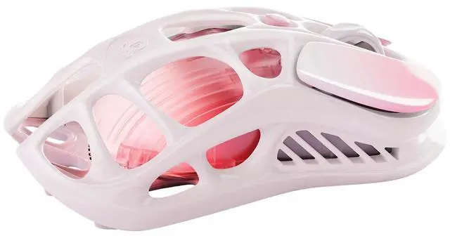 Alt view image 4 of 7 - GravaStar Mercury M1 Pro Wireless Gaming Mouse, Lightweight Magnesium Alloy, 26,000 DPI, PAW3395DM Sensor, 5 Programmable Buttons, Support Wired/2.4GHz/BT, Up to 200 Hours Battery Life , Sakura Pink